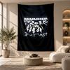 Декоративный гобелен, Настенное искусство с принтом Rammstein, Легкое настенное панно для фона спальни