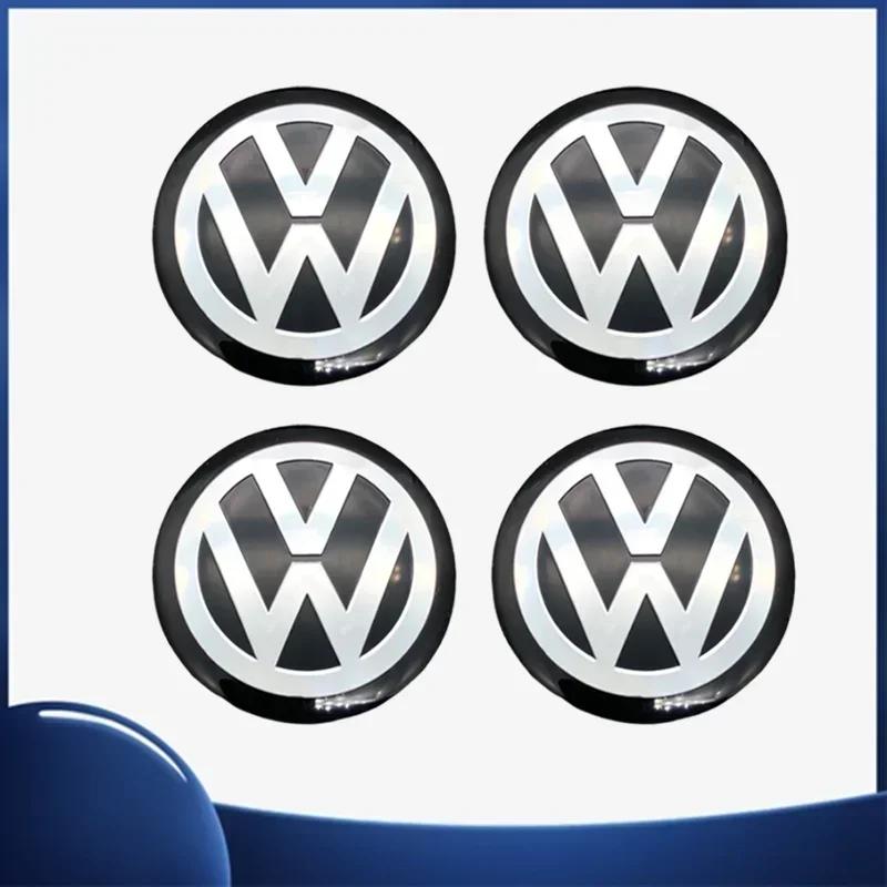 VW 4PCS 65mm Car Wheel Center Decal Hub Sticker for VOLKSWAGEN VW Golf 5 6 7 GTI Polo Passat Rline Tiguan CC Bettle Bora Touran MK8