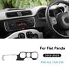 Real Soft Carbon Fiber Sticker For Fiat Panda 2013-2019 2020 2025 2025 2025 2025 2025 LHD RHD Car Air Outlet instrument Panel