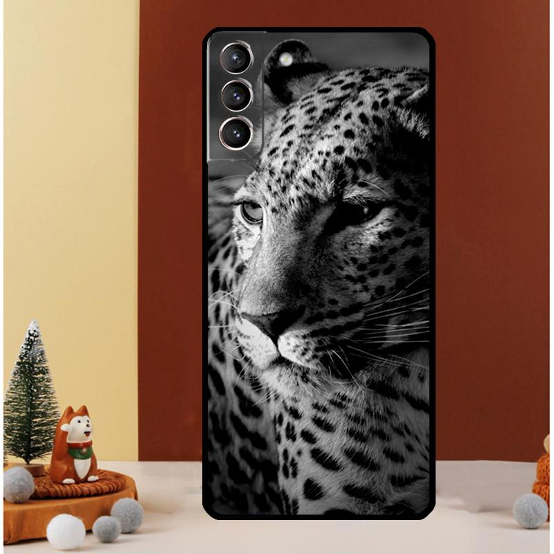 Чехол Cheetah Panther Snow Cheetah для Samsung Galaxy S25 S26 Ultra S21 S22 S20 S23 S24 Ultra S10 Plus S25 FE Чехол Funda