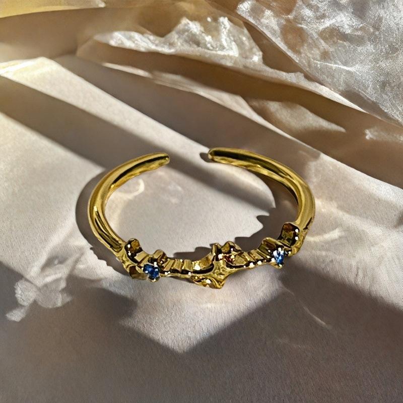 Blind Box Pair, Peach Blossom Dripping Oil Butterfly Ring, Medieval French Retro Niche Design, Light Luxury Ring For Women