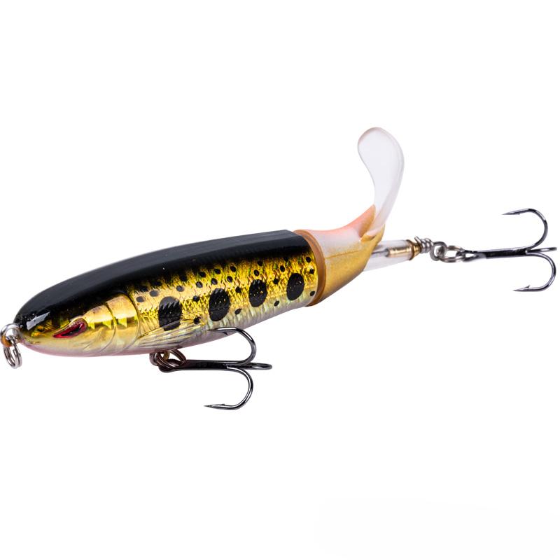 Whopper Popper Lure Pencil Propeller Bait Topwater FIshing Lure Blowups Baits Rotating Tail Fishing Tackle Crankbait Wobblers Hard Bait Lure Tractor