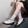 Fashion Women's Outdoor Non Slip Sneakers 2025 Autumn New Vintage Fashion Lace Up Casual Shoes Student Comfortable Height Increase Flats