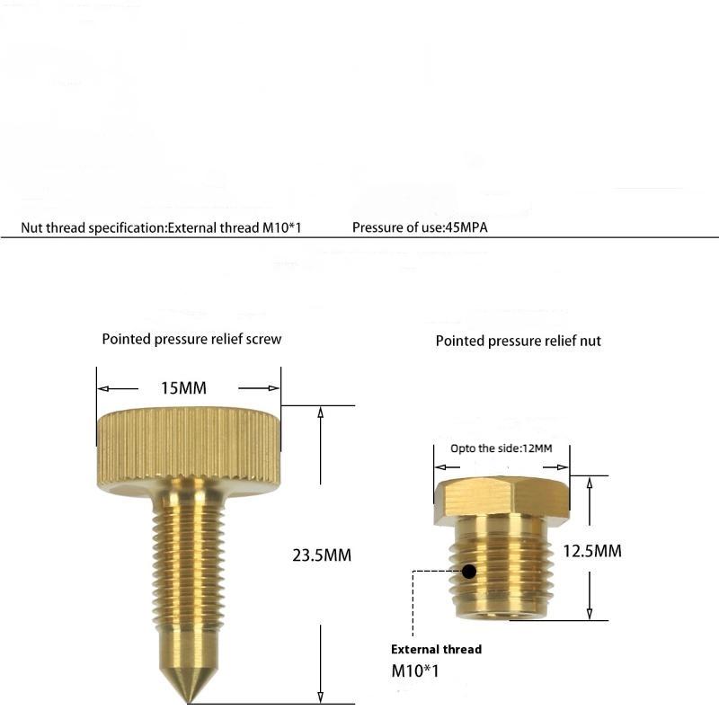 3 шт. Воздушный клапан сброса высокого давления Медный предохранительный клапан сброса Запасные части для 3-ступенчатого насоса Запасные части для PCP пневматических насосов