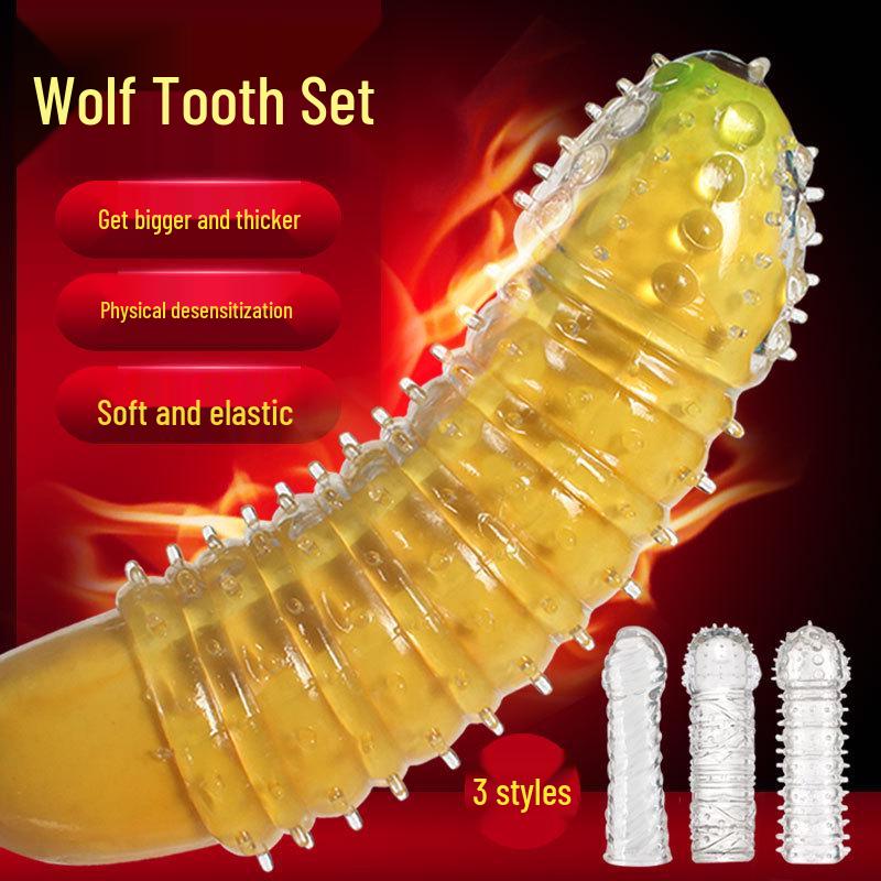 Men's Wolf Tooth Finger Cots: Fun Adult Products with Lizard, Scorpion, and Spider Covers