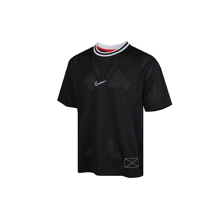 Nike Баскетбольная футболка с коротким рукавом Dri-Fit Mesh, мужская, черная BV9390-010