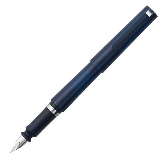 Sailor TUZU ADJUST Fountain Limited Edition Clear Fine Pen, Navy, Dual-Use, Nib, 11-0541-242