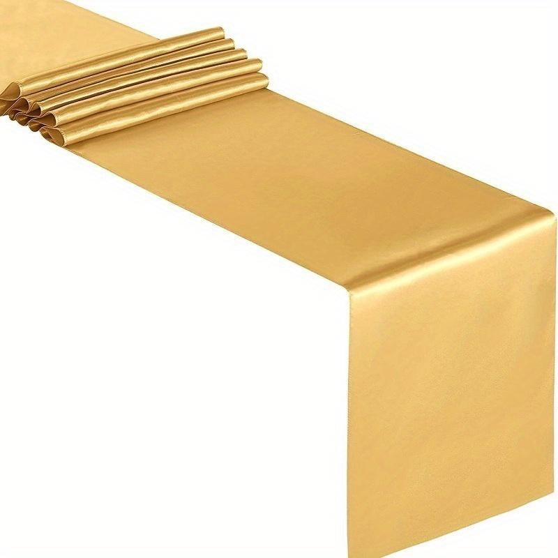 1 Pc Satin Table Runner Wedding Banquet Party Supply Christmas Table Cloth Home Modern Coffee Dining Luxury Table Decoration
