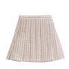 Azone International AZO2 Pleated Skirt Beige Check 1/3