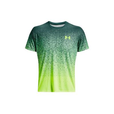Футболка с круглым вырезом UA Rush Gradient Logo Print, мужские топы, темно-бирюзовая 1378403-722