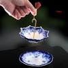 Jingdezhen Blue & White Porcelain Tea Infuser Set - Ceramic Strainer for Chinese Tea Ceremony