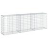 Gabion with Lid 300 x 50 x 100 cm Galvanized Iron