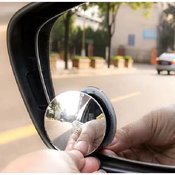 2Pc 360 Degree Adjustable Blind Spot Mirror Car Auxiliary Rearview Convex Mirror