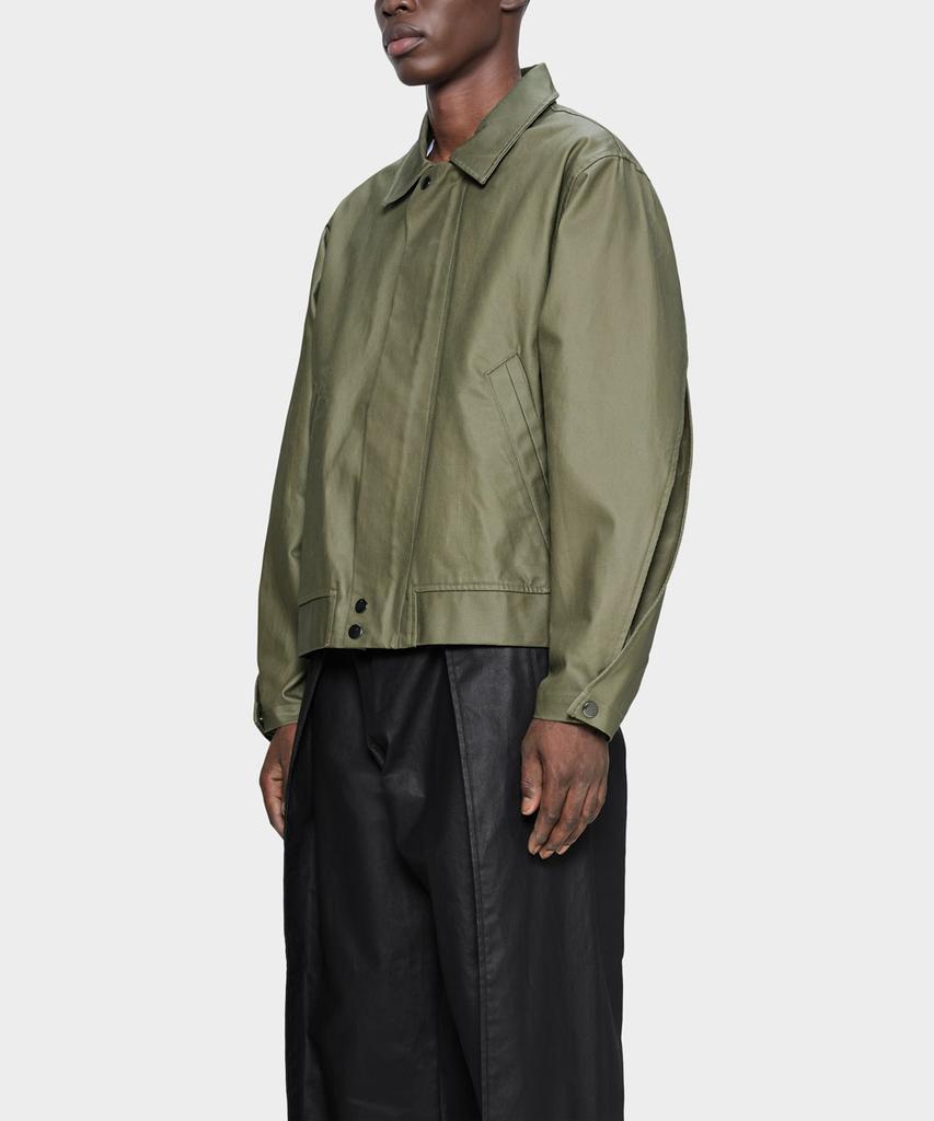 Rains Heavy Woven Overshirt - Moss