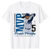 Freddie Freeman American Baseball Player Print Loose Round Neck Pure Cotton Short Sleeved T-Shirts Unisex