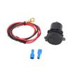 12V IP66 3.0A Светодиодное цифровое зарядное устройство для телефона Адаптер с независимым переключателем с линией 23,6 дюйма Красный DC12‑24V