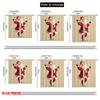 2pcs,2D plane printing Contemporary Curtains Cute Santa Claus1 100% Polyester (without rod) Gifts for Living Room, Bedroom, and