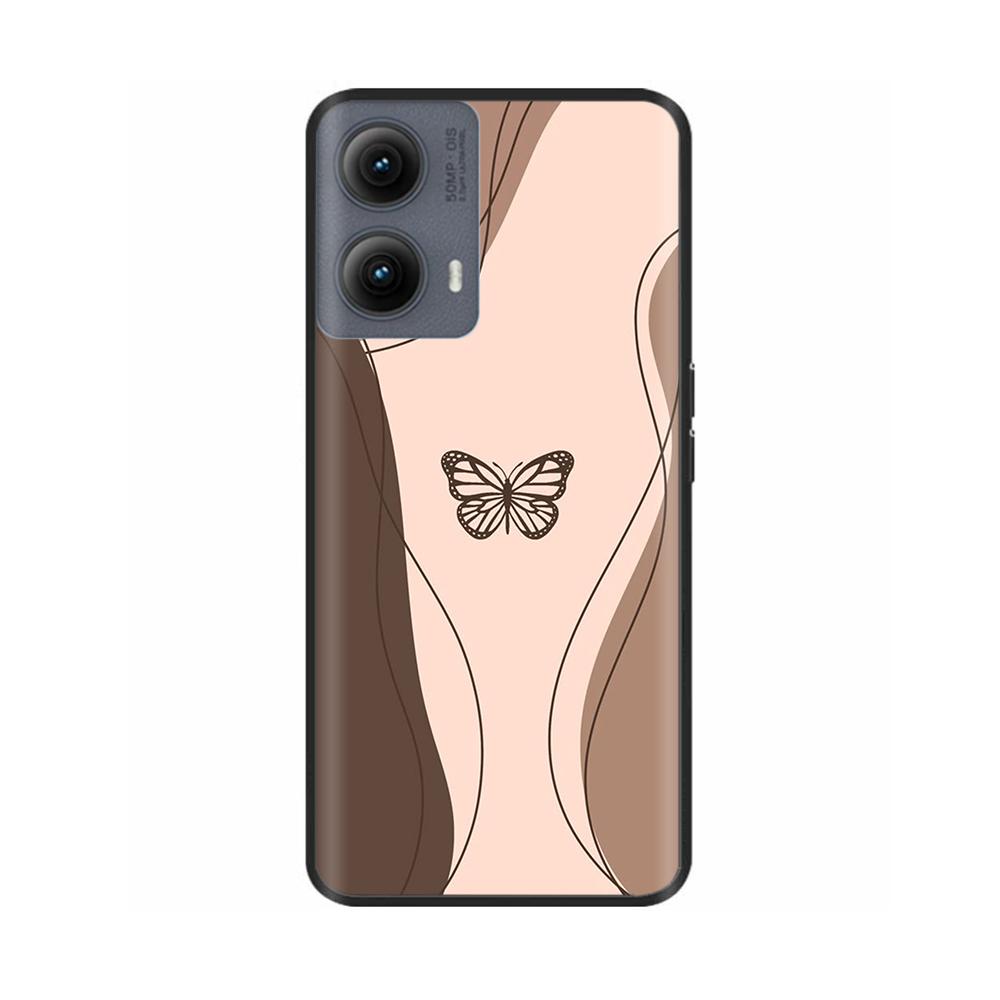 Силиконовый чехол для Motorola Edge 2024 Чехол Милый Мультяшный Мягкий ТПУ Черная Крышка для Moto Edge 2024 6.6" Ударопрочный Fundas Capa