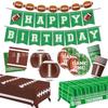 Super Bowl Football Party Supplies American Football Children'S Birthday Party Tableware Tablecloth Paper Plates Tissue Decoration