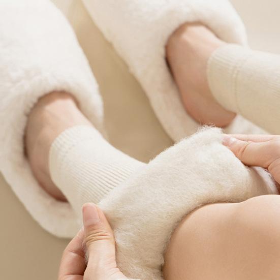 1 пара зимних чехлов для икр, трикотажные эластичные, сохраняющие тепло, нескользящие, утолщенные, гетры, впитывающие пот, носки с начесом для холодной погоды