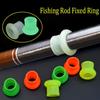 10Pcs Silicone Fishing Rod Fixed Ring Tackle Accessories Handle Protective Case