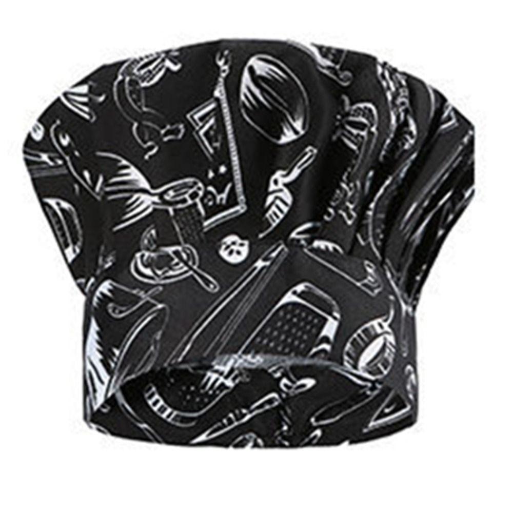 Многоразовая поварская шапка, моющиеся поварские колпаки, рабочая шапка, грибные колпаки, пекарня