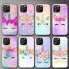 Unicorn Cartoon Phone Case For Iphone 11 12 Mini 13 14 Pro Xs Max X 8 7 6s Plus 5 Se Xr Shell