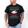 Merry Fishmas Fishing Funny Xmas Crappie Fisherman Unisex T-Shirt