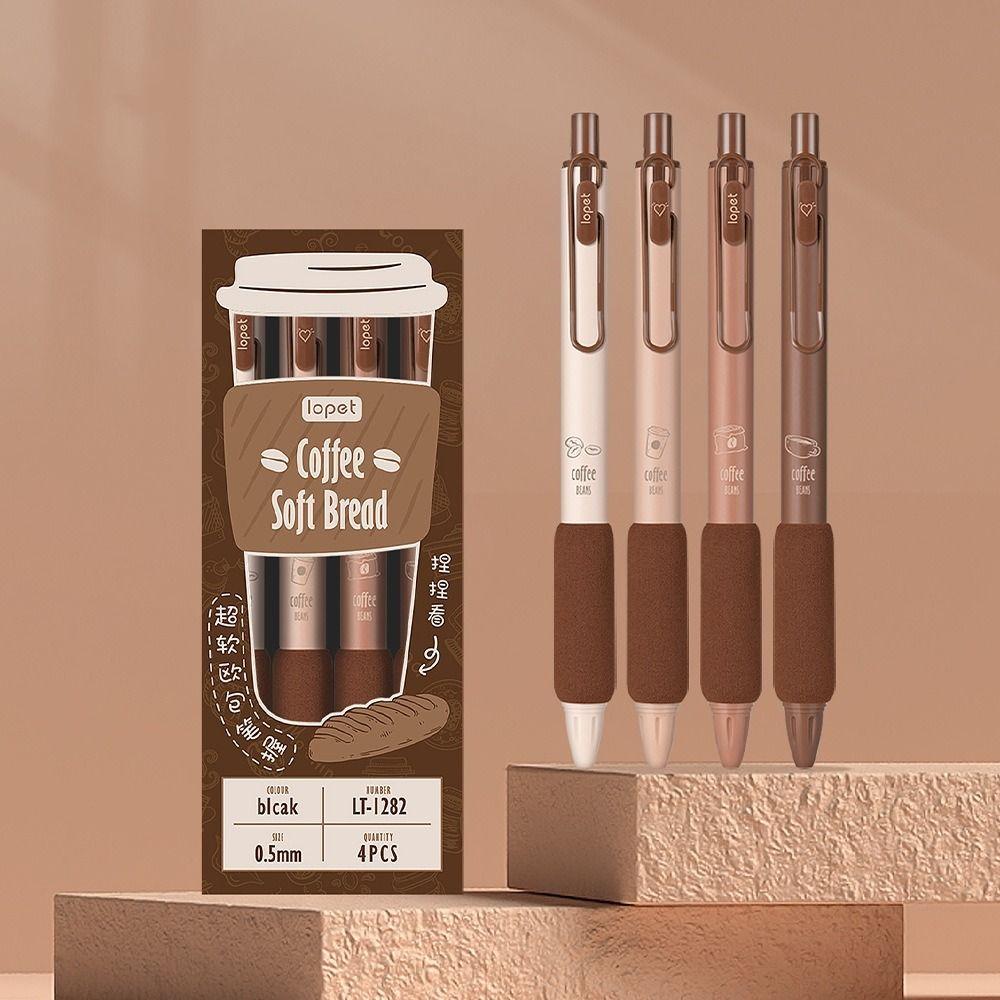 Office Supplies Coffee Color Soft Bread Gel Pen Set Ballpoint Pen Neutral Gel Pen Writing Pen