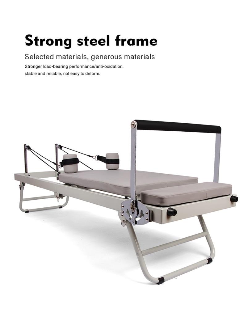 Большой складной пилатес-реформер Оборудование Основная йога-кровать Домашний фитнес Потеря веса Сталь АБС Стали Материал Машина для пилатеса