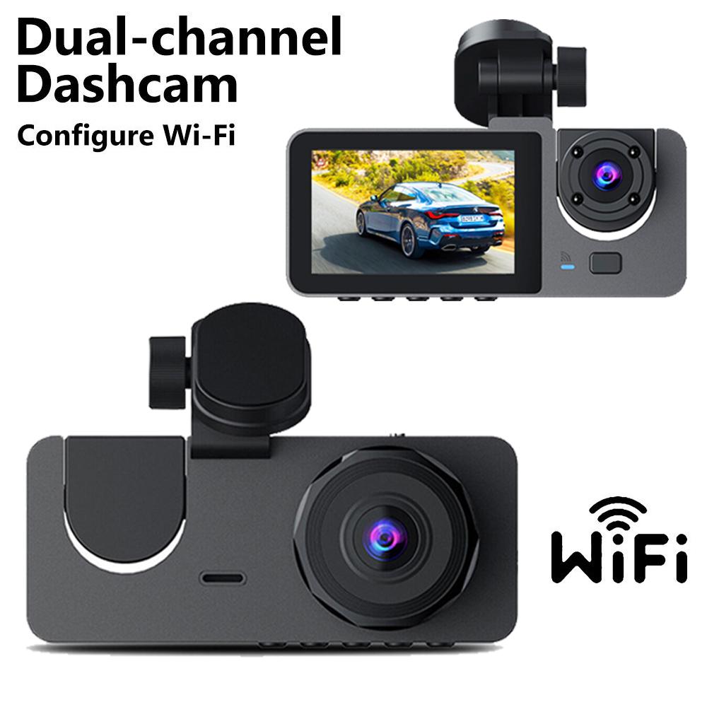 2/3Lens Dash Cam for Cars Camera 1080P WIFI APP Video Recorder Rear View Camera for Vehicle Car DVR Black Box Car Accessories