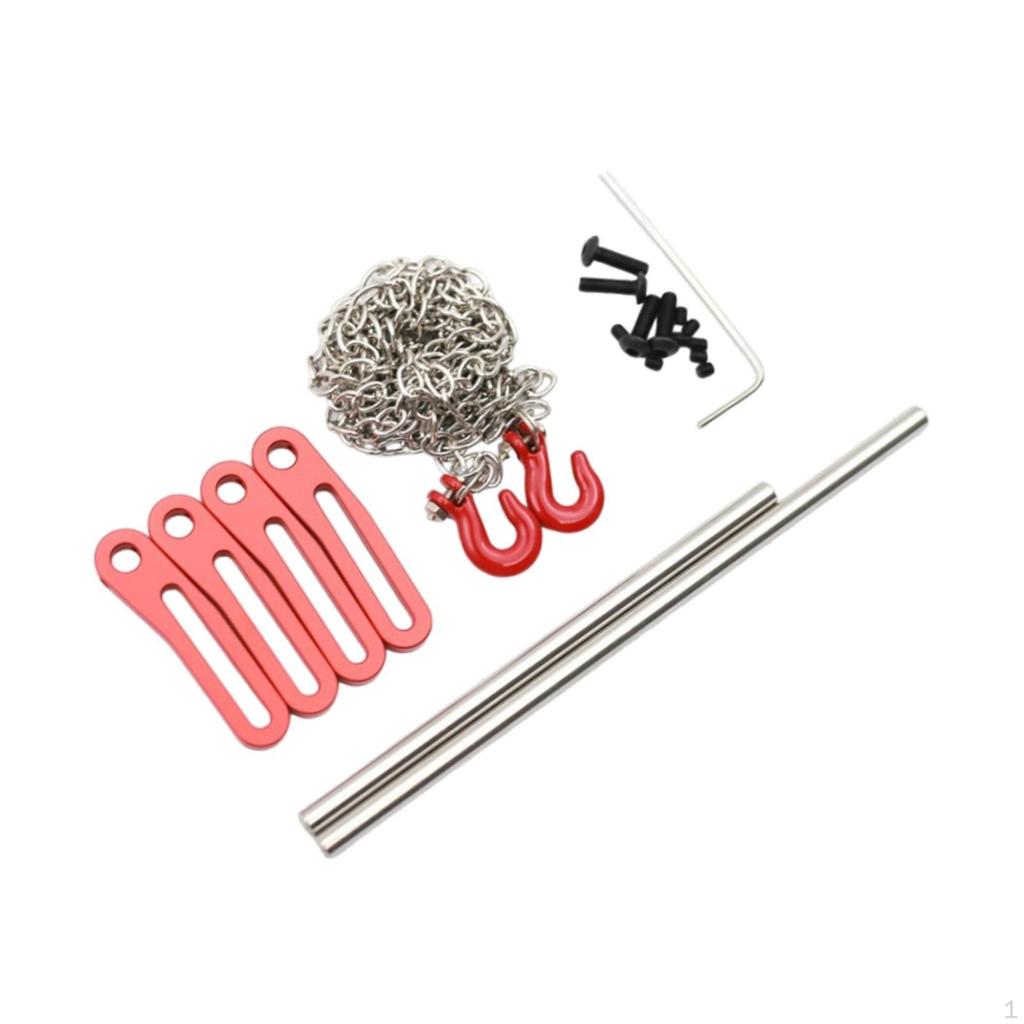 1/10 RC Anti Collision Bar Mount Adjustable and Trailer Hooks Accessories Car Spare Part