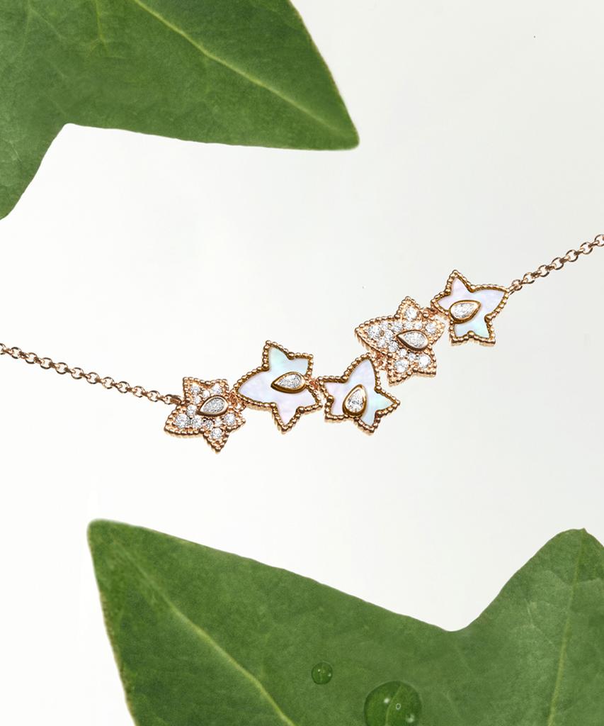Lola Rose Ivy Mother-Of-Pearl Cubic Chain Necklace