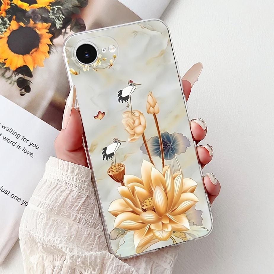 For Apple iPhone 16e Case Cute Cat Lion Painted Cover Soft Slim Phone Case For iPhone SE 4 SE4 2025 iPhone16e 5G Back Cover Bags