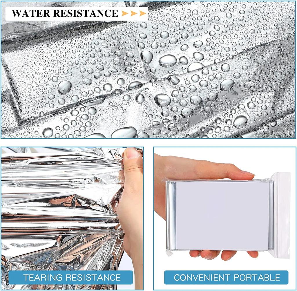 5-30 шт., одеяло для выживания в чрезвычайных ситуациях, аптечка первой помощи, водостойкая водонепроницаемая фольга, термоодеяло для кемпинга, военное одеяло, хит продаж