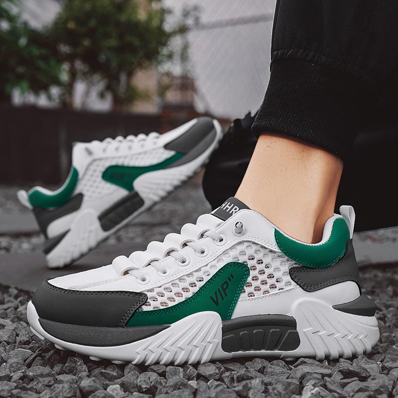 Новые универсальные нескользящие кроссовки для лета, мужские кроссовки для весны и лета, дышащие спортивные кроссовки для бега, повседневные кроссовки, легкие сетчатые кроссовки