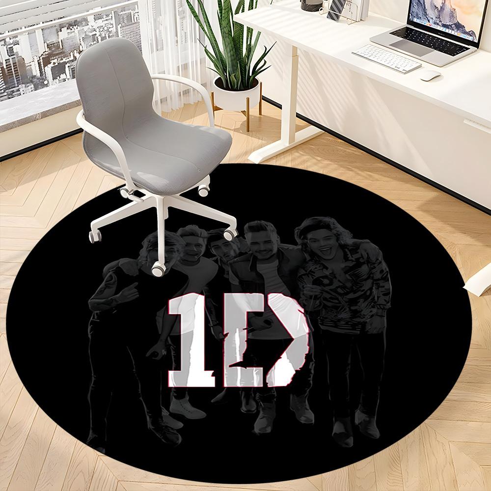 1pc One Direction Office Round Area Rug, Under Office Chairs Bedroom Living Room Home Decor a0926123