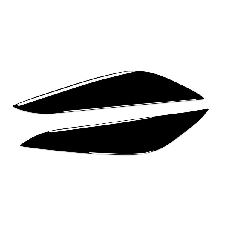 For 17-22 Tesla Model 3/Y Lamp Eyebrow Piano Black Bright Black Car Interior Decoration Accessories