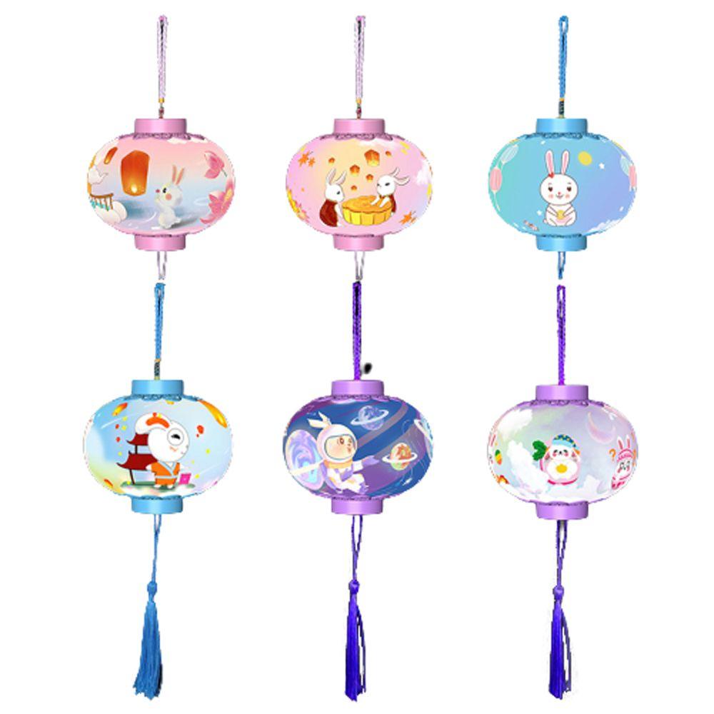 Kids Round Cylinder Pendant Party Gift Children Toys Mid-autumn Lamp LED Lanterns Festival Lanterns