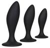 Set of 3 Silicone Plugs Curve Kit Black - Calexotics - Beginner Plugs & Kits