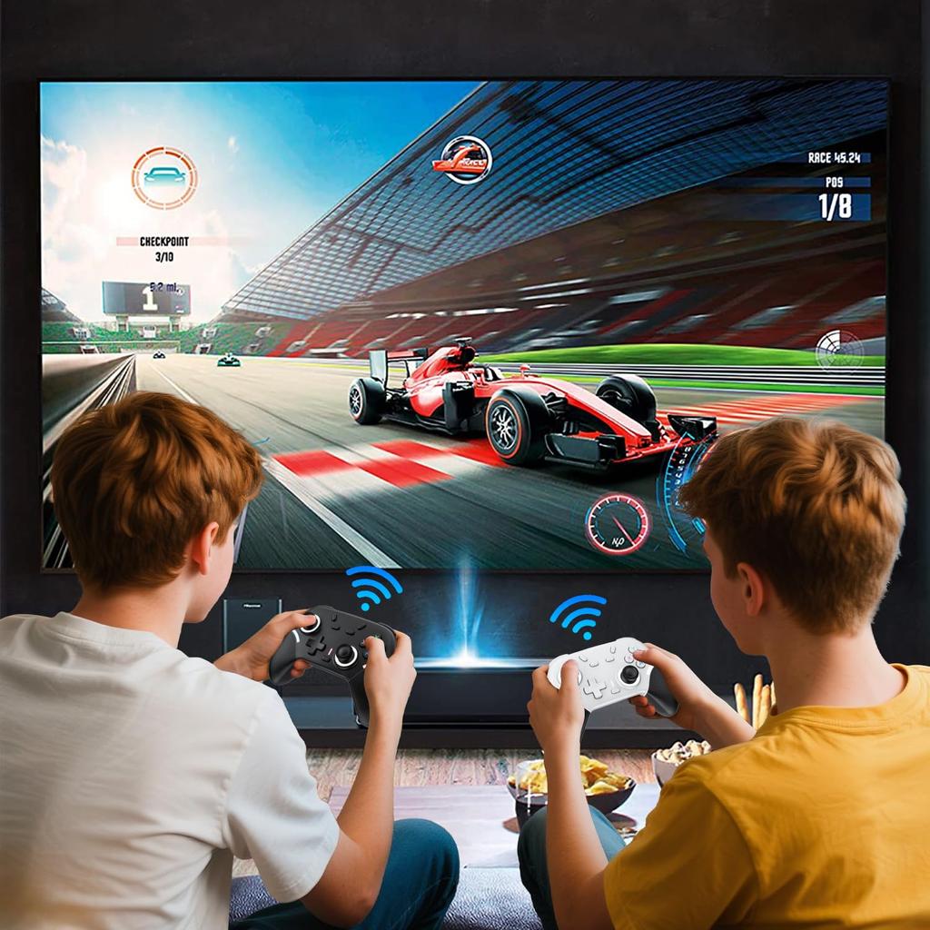 Limited Edition Innovative Newluck PS4 Switch Compatible with All Switch with Back LED RGB 800mAh High Turbo Gravity HD Gyro Macro Compatible with and