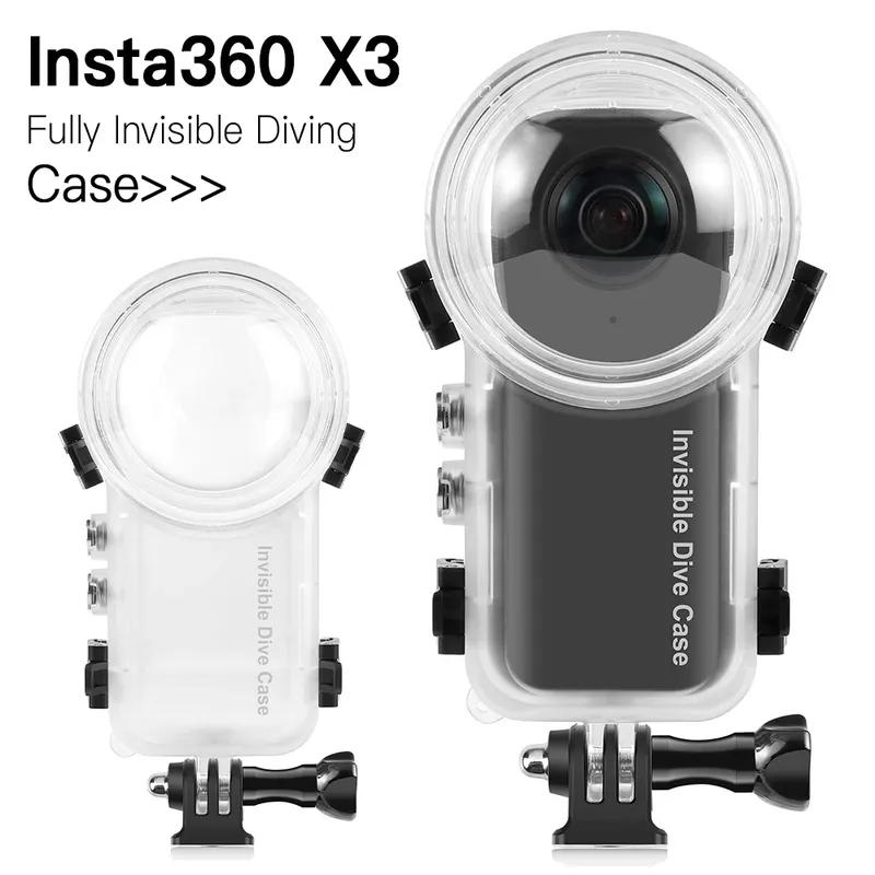 Невидимый водонепроницаемый бокс 50M для камеры Insta360 X3, защитный чехол, подводный бокс-ракушка, аксессуары