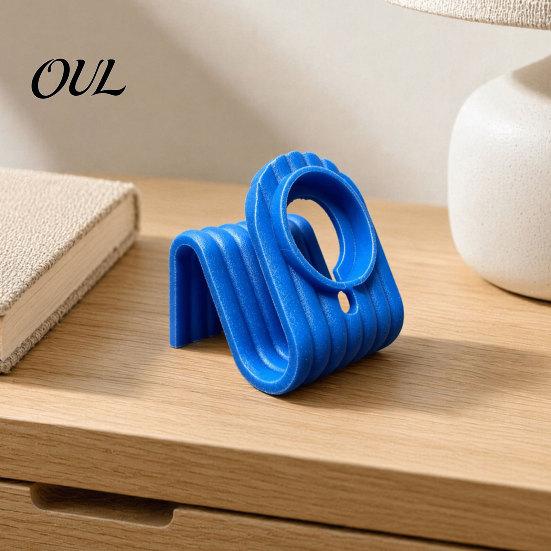 Minimalist Charging Dock Watch Stand, with Built-in Cable Routing Management, Bedside Desk And Organizer, Matte Surface Storage Holder