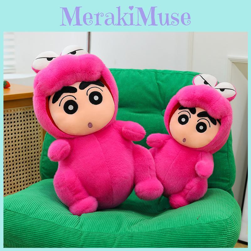 Crayon Shinchan Plush Crocodile Backpack With Soft Short Plush For Kids Birthday Gift