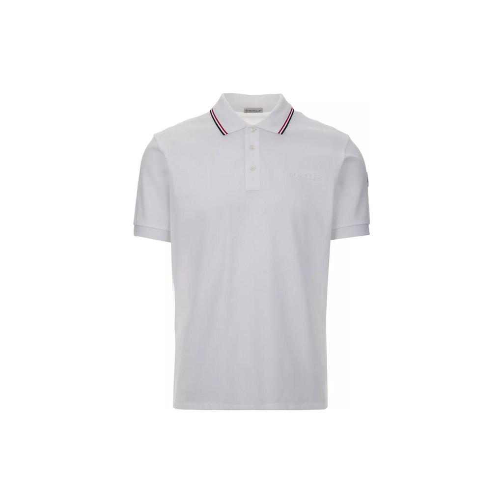 Moncler Logo Patch Short Sleeved Polo Shirt I20918A0000684556002