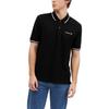 COACH Polo Shirts Men's Black Polo Collar Moderate Straight Fit CO817-BLK