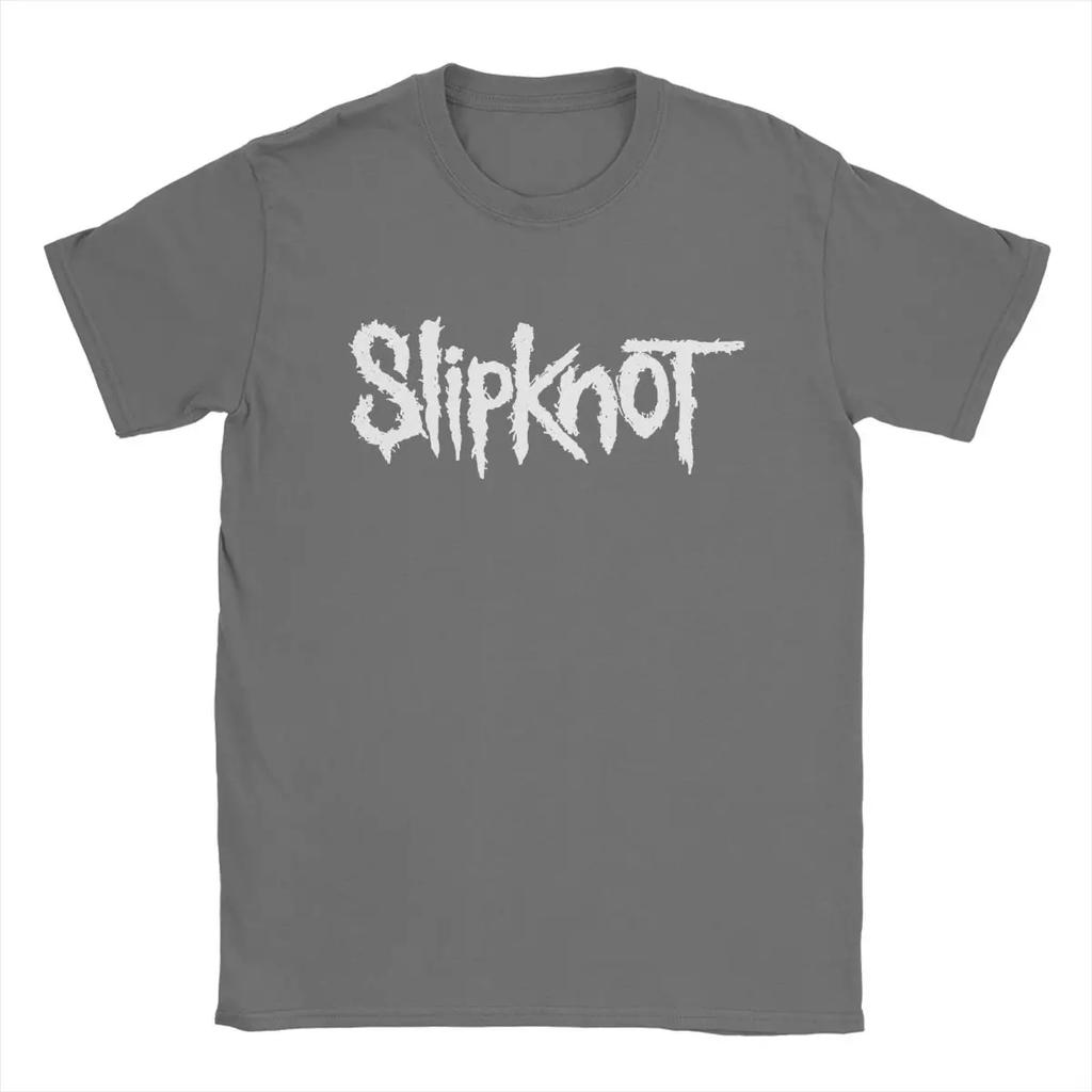 Мужская футболка Slipknot из чистого хлопка с принтом логотипа, новинка