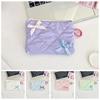 2pcs/set Plaid Mini Tampon Storage Bag Single Layer Sanitary Napkin Pouch  Shopping