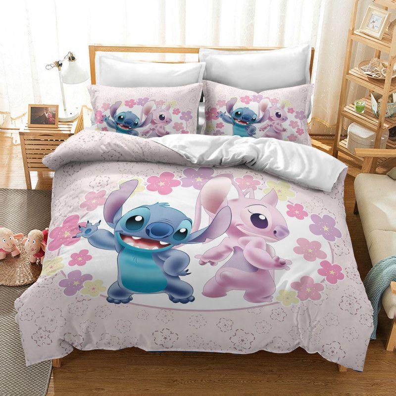 Cozy Lilo Stitch Bedding Set With Stylish Duvet Cover And Pillowcase Design