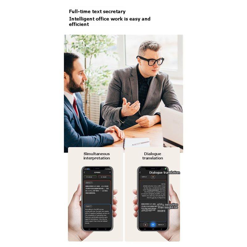 Умные очки со смарт-распознаванием фото, камера 8 МП, запись видео, Bluetooth-звонки, голосовой перевод, солнцезащитные очки